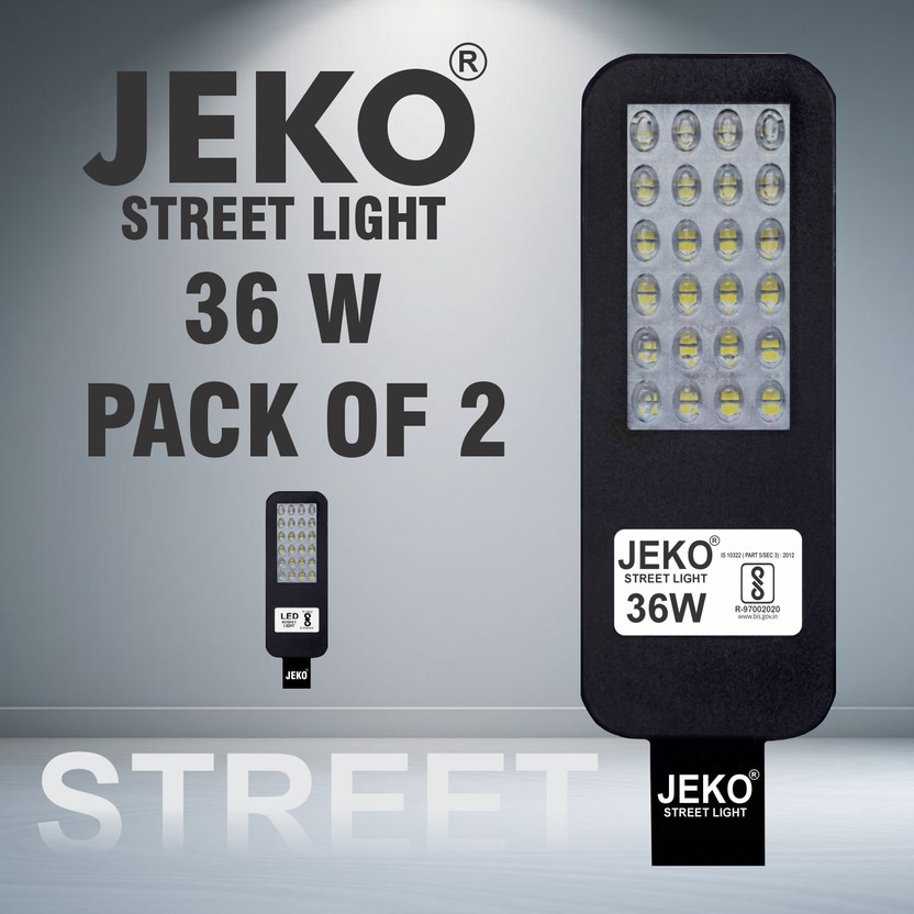 Jeko 36W Weatherproof Street Light for Security Lighting Street Light Outdoor Lamp(Grey)