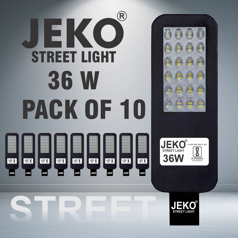 Jeko 36W Weatherproof Street Light for Security Lighting Street Light Outdoor Lamp(Grey)