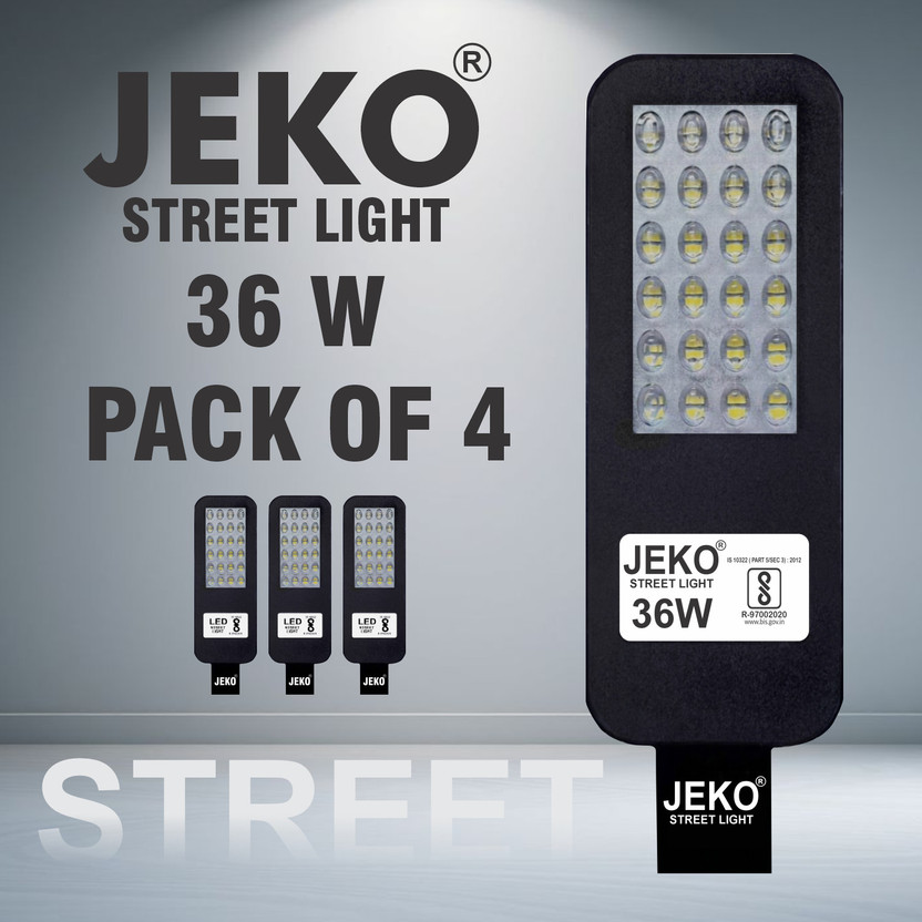 Jeko 36W Weatherproof Street Light for Security Lighting Street Light Outdoor Lamp(Grey)