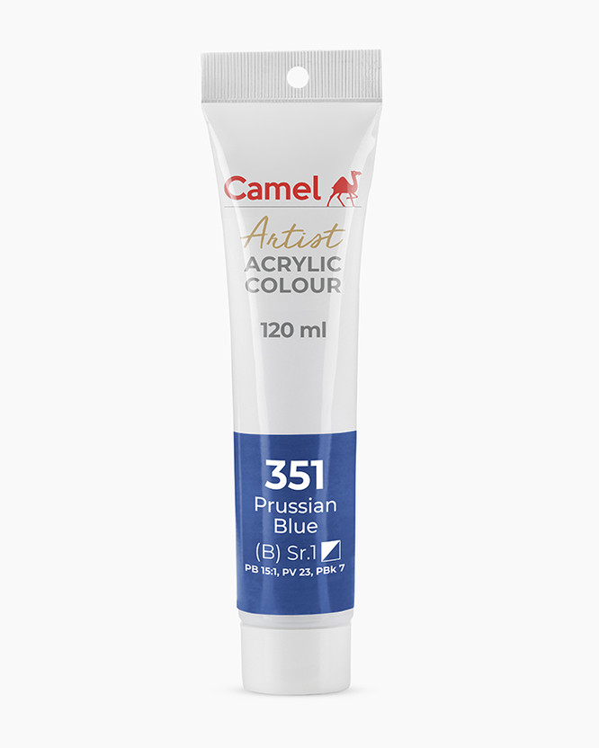 Camel ARTIST ACRYLIC TUBE OF PRUSSIAN BLUE, 120 ML, PACK OF 1(Set of 1, PRUSSIAN BLUE)