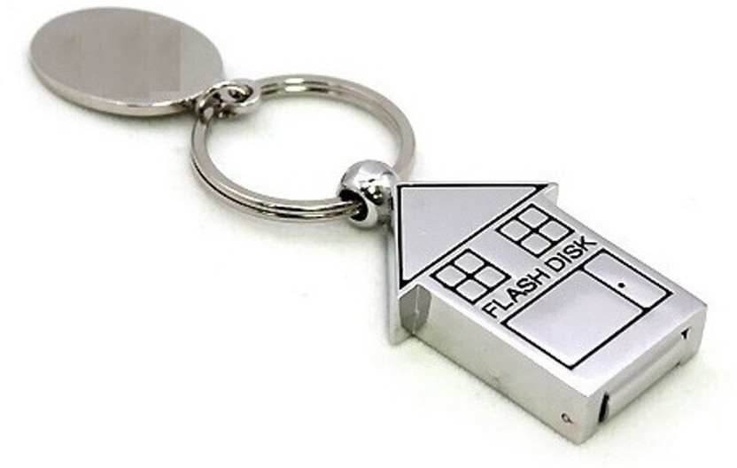 KBR PRODUCT ATTRACTIVE HOME SHAPE DESIGN 4 GB Pen Drive Compatible with Laptop, Audio Player, Gaming Console, Desktop Computer, Television USB 2.0 Plastic Case(Silver)