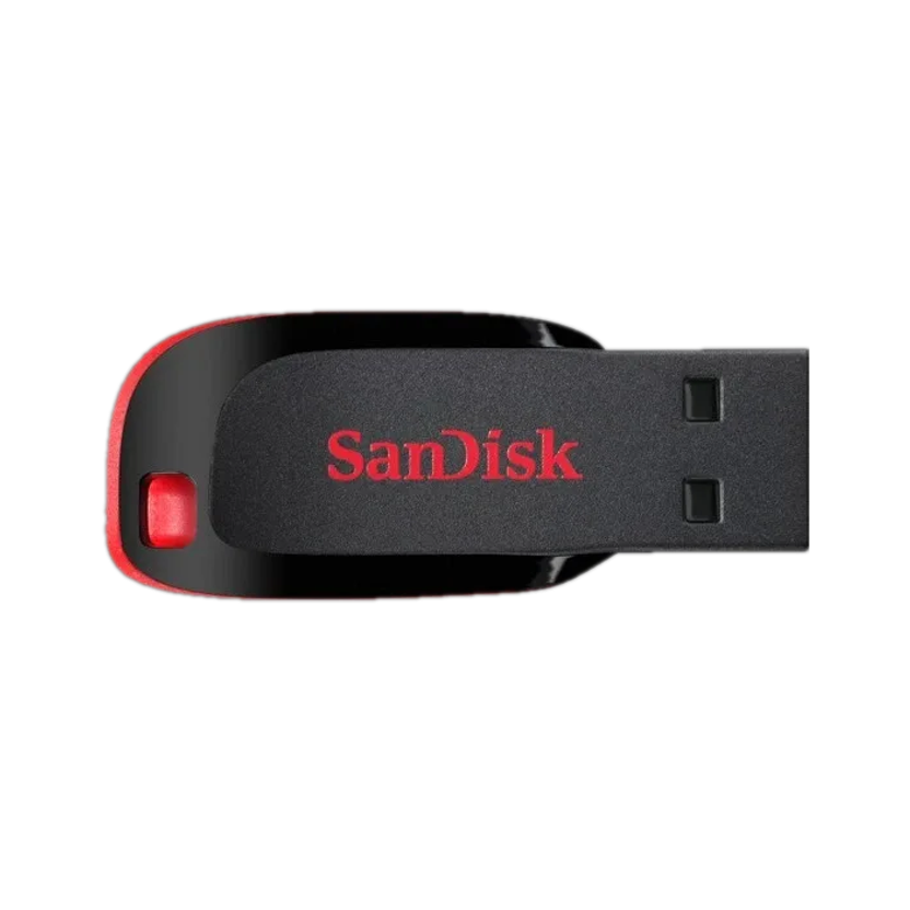 SanDisk Cruze Blade SDCZ50 128 GB Pen Drive Compatible with Desktop Computer, Laptop, Television USB 2.0 Plastic Case(Red, Black)