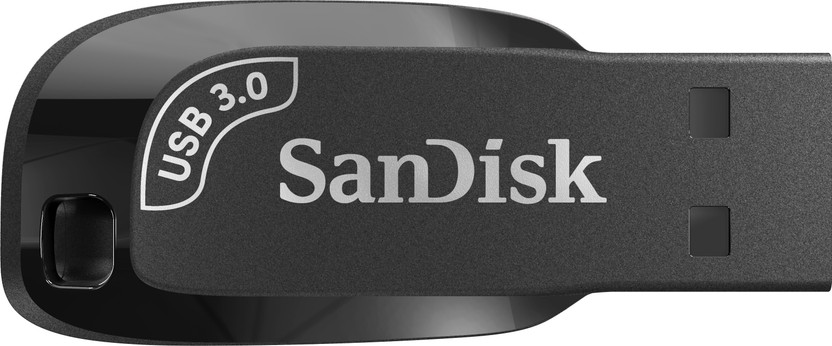 SanDisk Ultra Shift USB 3.2 64 GB Pen Drive Compatible with Desktop Computer, Laptop, Television USB 3.0 Plastic Case(Black)