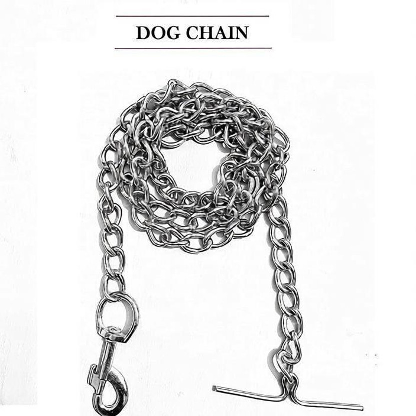 HOUSE OF COMMON CHAIN Heavy Weight Stainless Steel Long Chain for Very Heavy | Dog Leash(Medium, Silver)