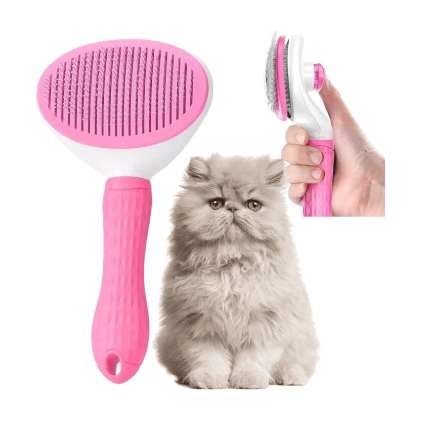 FABPRODUCTS Cat Brush & Comb - Cat Hair Brush - Cat Grooming Brush ( Multicolor ) Slicker Brushes for  Cat