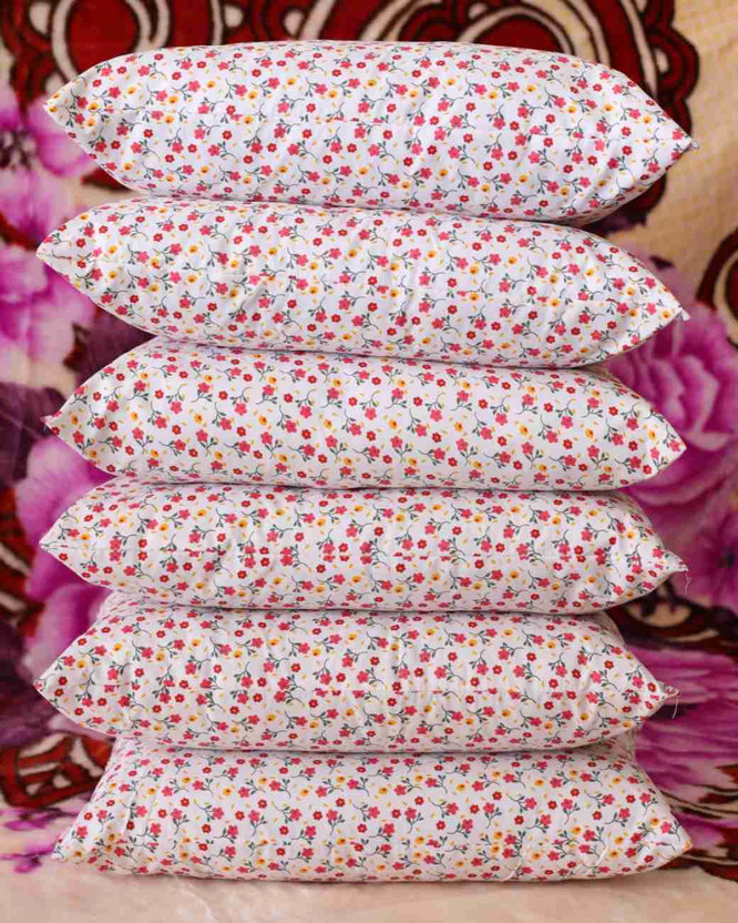 GUNVAR INDIA PRIVATE LIMITED Polyester Fibre Sleeping Pillow Pack of 6 Solid(Printed)