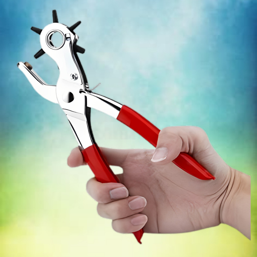 Vovoly Heavy Duty Rotary Hole Puncher for Industrial and Home Use Pincer Plier(Length : 8.66 inch)