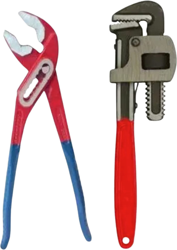 WallVilla WallVilla Hand Tools Kit For Home Use, 12" Pipe Wrench And 10" Water Pump Plier Hand Tool Kit(2 Tools) - Flipkart Deal