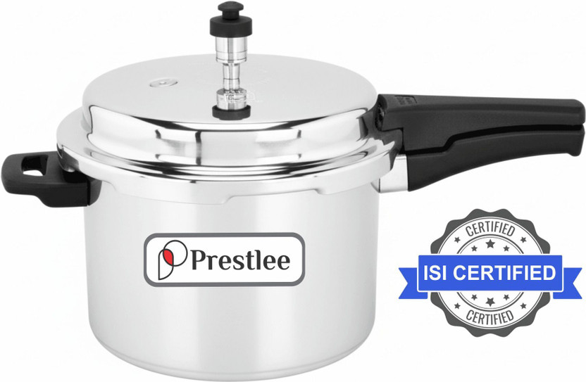 Prestlee DELUXE 5 Liter Aluminium Outer lid Pressure Cooker 5 L Outer Lid Pressure Cooker(Aluminium)