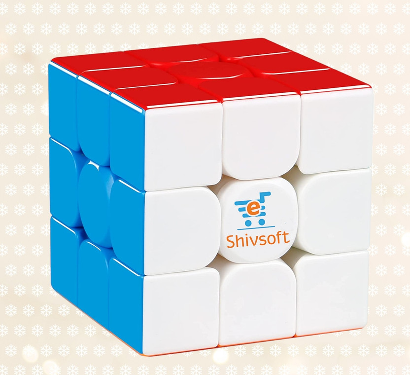 Shivsoft Speed Cube 3x3 High Speed Smooth Mooving Cube -11080(1 Pieces)