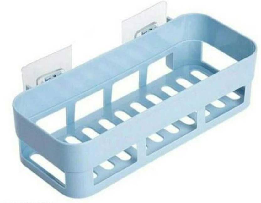 Honeymagic Home Kitchen Rack Shelf with Strong Sticker Plastic Wall