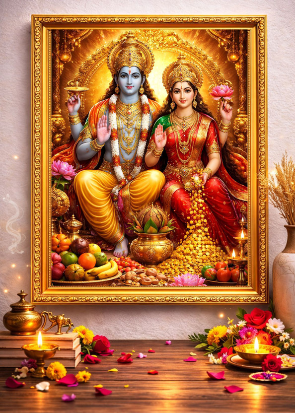 Sanskritiframe Sanskritiframe Laxmi Narayan Religious Frame - Flipkart Deal