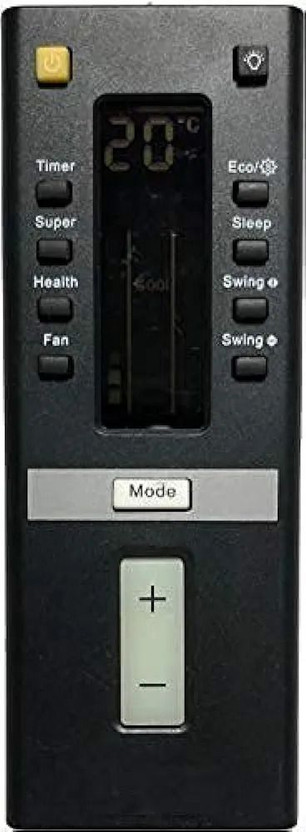 NixGlobal M154 204 I-FB AC Remote Compatible with IFB 1 / 1.5 / 2 TON AC Remote Controller(Black)