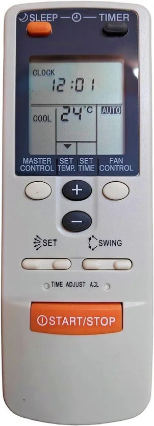 NixGlobal M73 86 0GENERAL AC Remote Compatible with O GENERAL 1 / 1.5 / 2 TON AC Remote Controller(White)