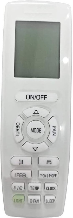 NixGlobal 206-1 0NIDA AC Remote Compatible with ONIDA 1 / 1.5 / 2 TON AC Remote Controller(White)
