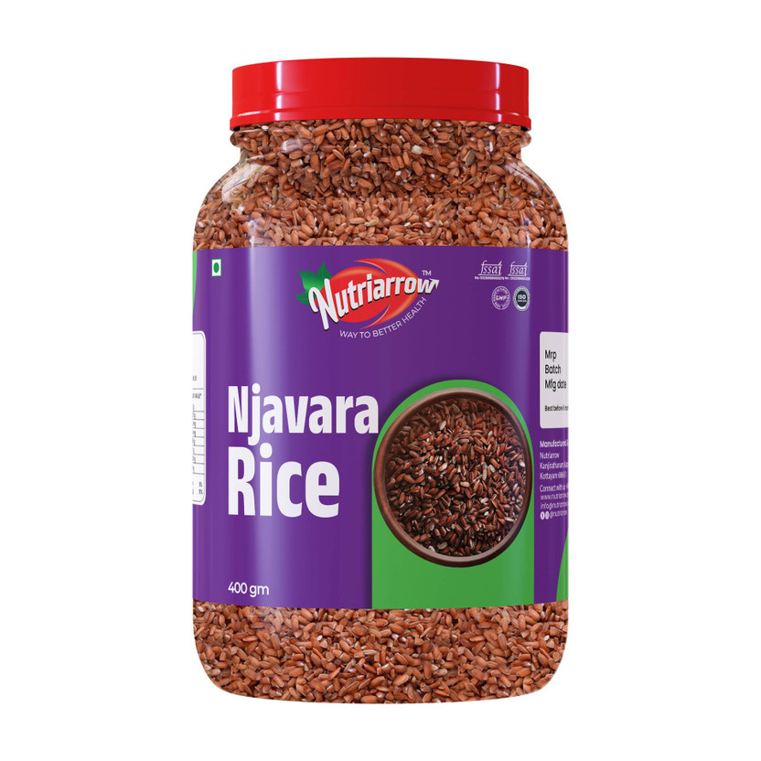 Nutriarrow Nutriarrow Navara Rice (Njavara / Shashtika Rice) | Traditional Kerala Rice | Unpolished Brown Navara Rice (Medium Grain, Raw)(0.4 kg) - Flipkart Deal