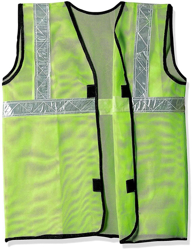 Crewbolt Road Work Construction Traffic Control Reflective Reflector Jacket Green 1 PC Safety Jacket(Green)