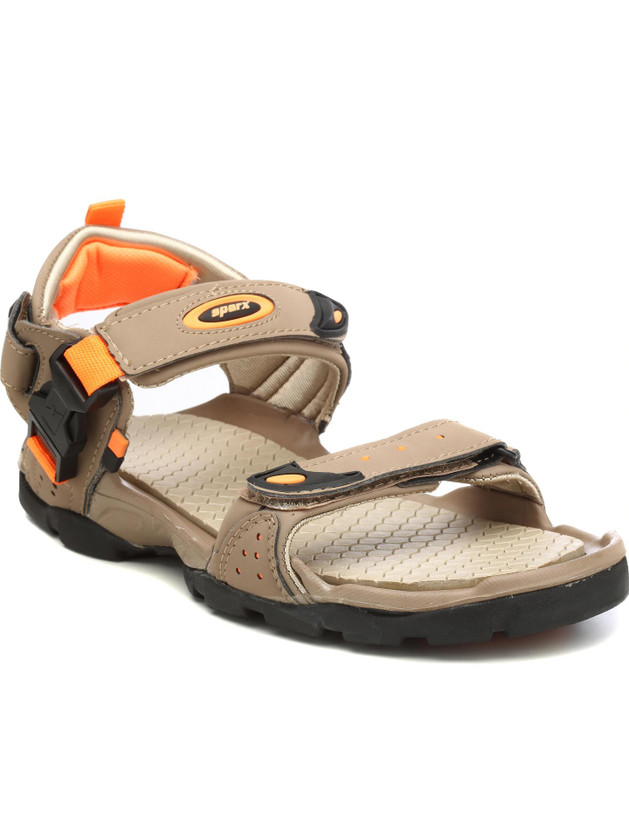 Sparx SS 502 Men Sandals(Brown, Orange , 9 UK/India)