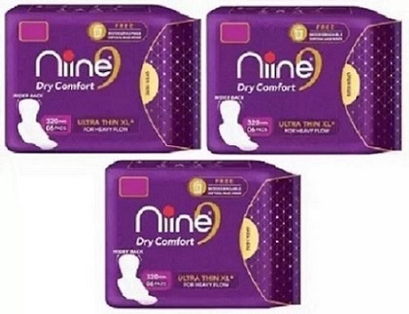 nine SANITARY PAD SET OF 18 PIECES FOR SCHOOL GIRLS PERIOD DAYS Sanitary Pad Price in India