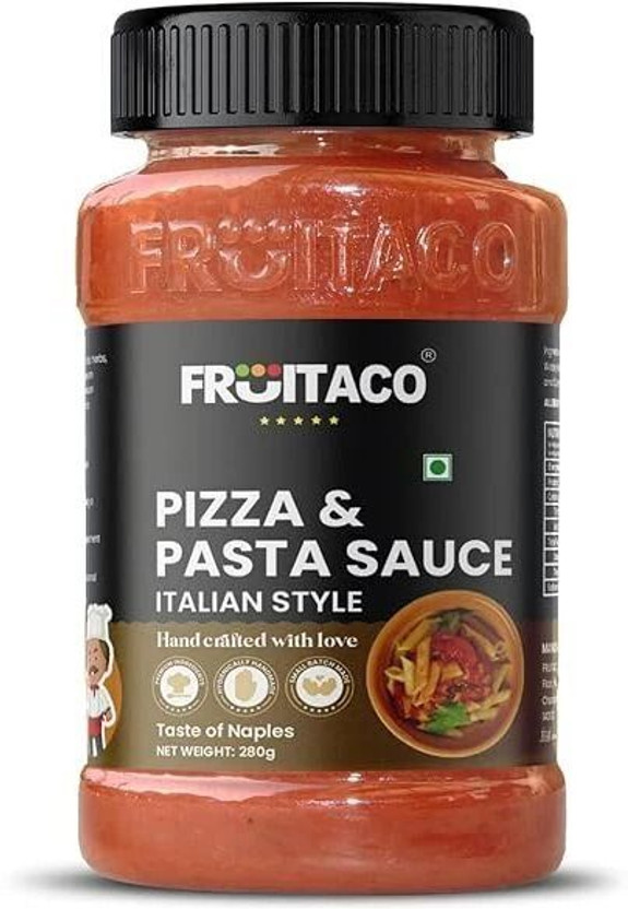 fruitaco Pizza Pasta Sauce | Authentic Italian-Style | Rich Tomato Base | Sauce(280 g)