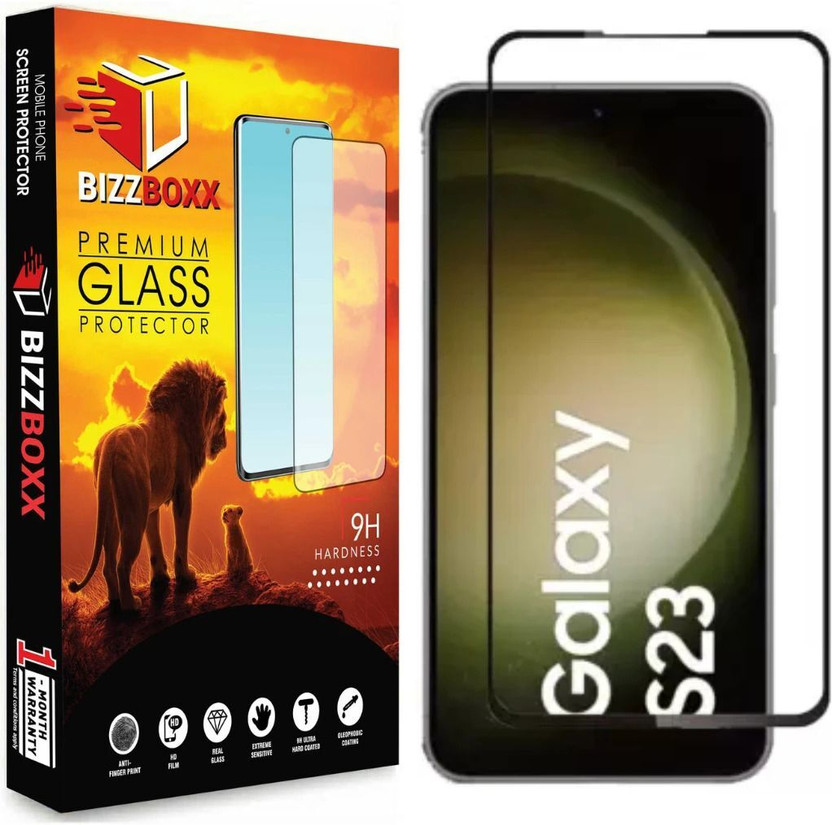 BizzBoxx Tempered Glass Guard for SAMSUNG Galaxy S23 5G, Galaxy S23 5G Clear finish, S23 5G, Samsung S23(Pack of 1)