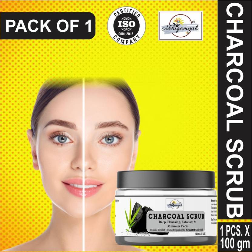 ABHIGAMYAH Activated Charcoal Deep Cleansing Face Scrub (100 g) Scrub