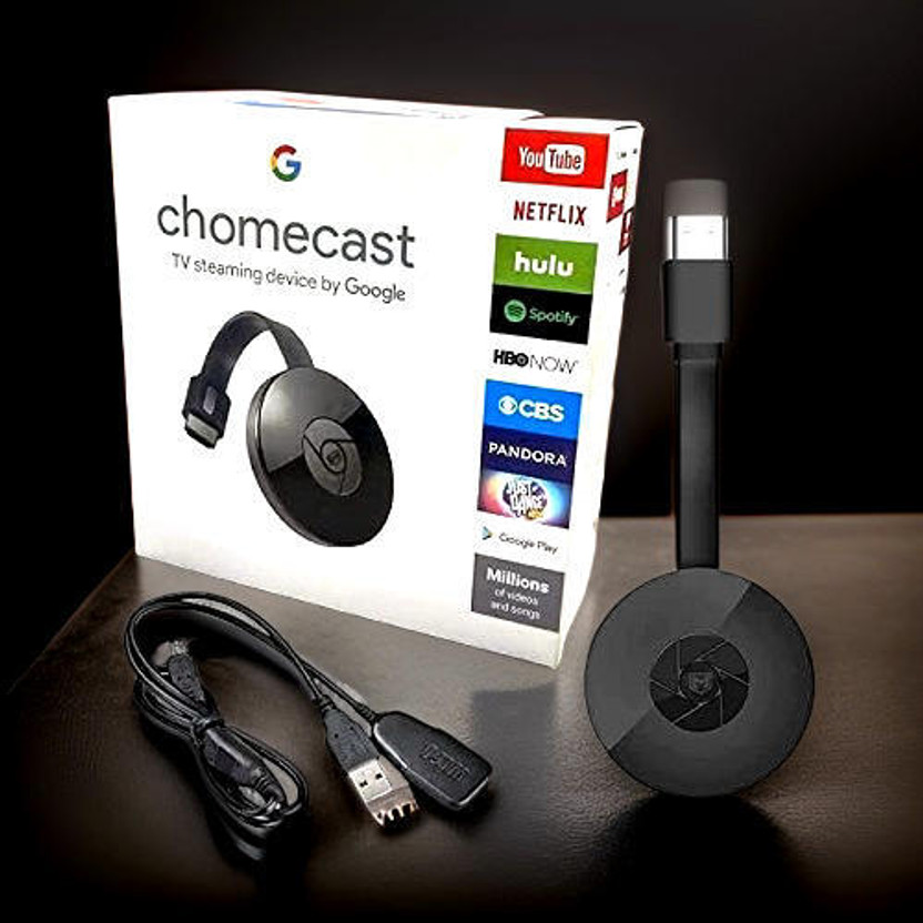 GUGGU Smart Streaming: Chromecast HDMI Dongle for Wireless Media Playback V50 Media Streaming Device(Black)