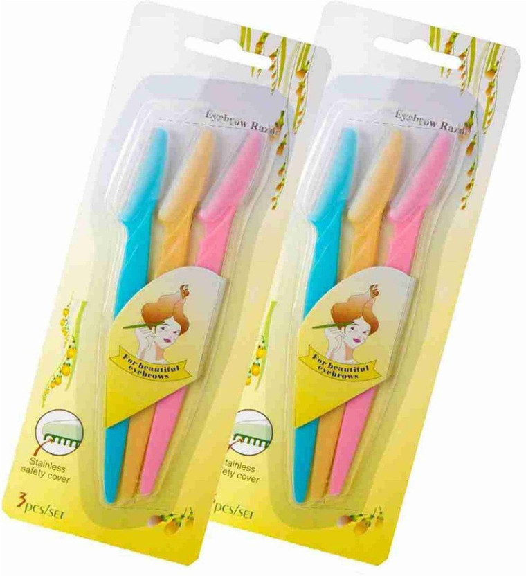 Mobonfashion Eyebrow Facial Hair Remover, Neck, Upper Lips, Women(Pack of 6)