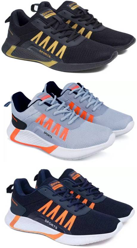 Pennon Pennon Sport Shoe LaceUp Lightweight Multicolour Running Shoes ...