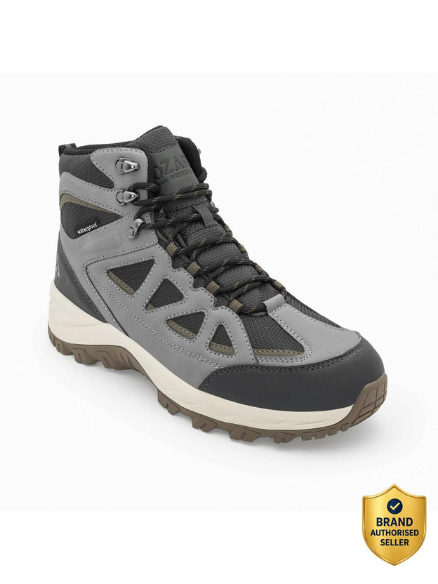 RED TAPE Ozark High-Top Outdoor Hiking & Trekking Shoes For Men(Grey , 7)