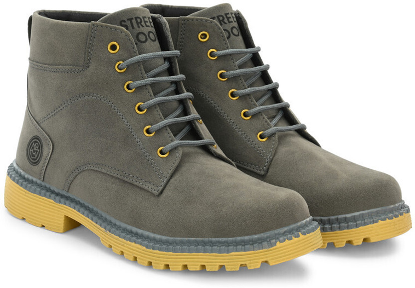 STREETLOOK STREETLOOK party hightop Boot For Men's & Boy's High Tops For Men(Olive , 8)