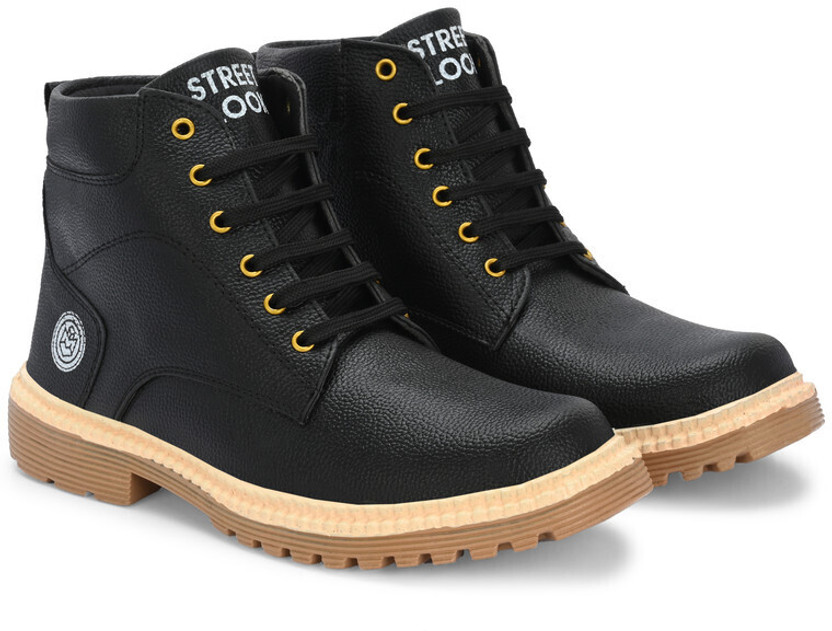 STREETLOOK STREETLOOK party hightop Boot For Men's & Boy's High Tops For Men(Black , 6)