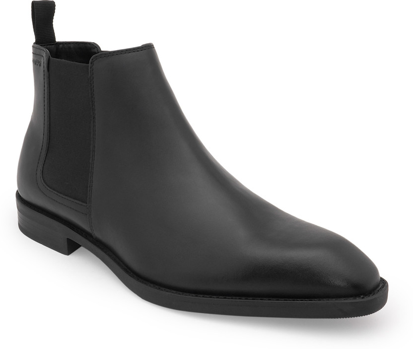 RED TAPE Chelsea Boots for Men | Soft Cushioned Insole, Slip-Resistance Boots For Men(Black , 10)