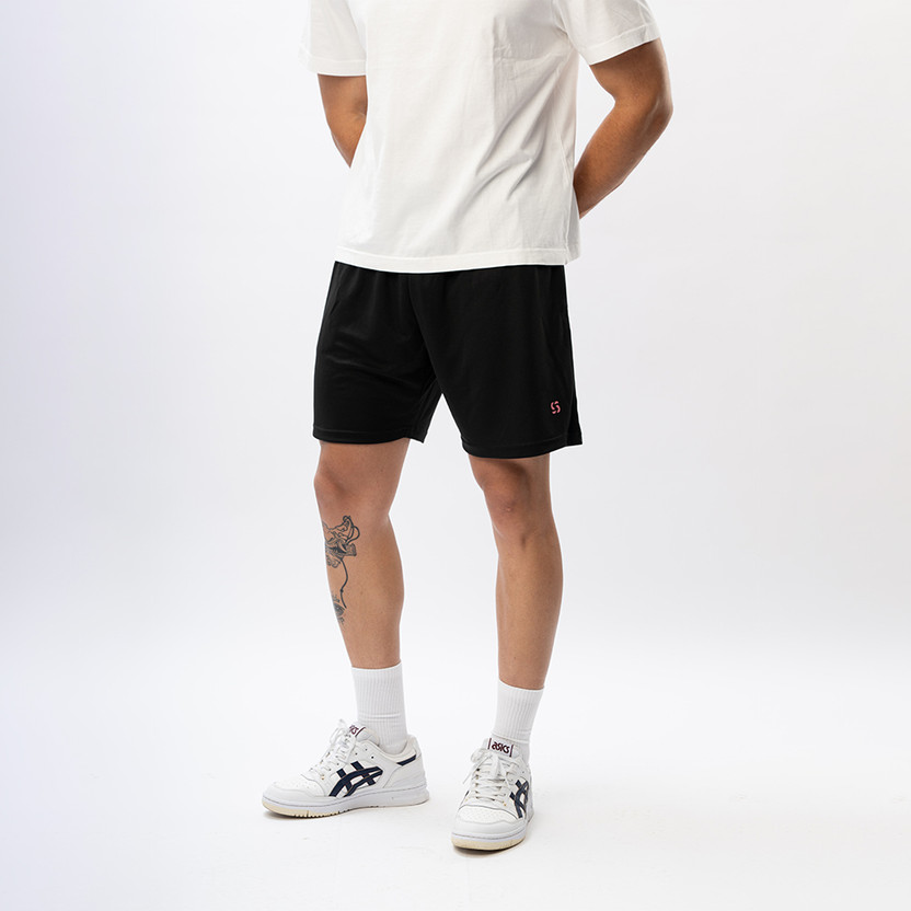 Sweat Supply Solid Men Black Sports Shorts