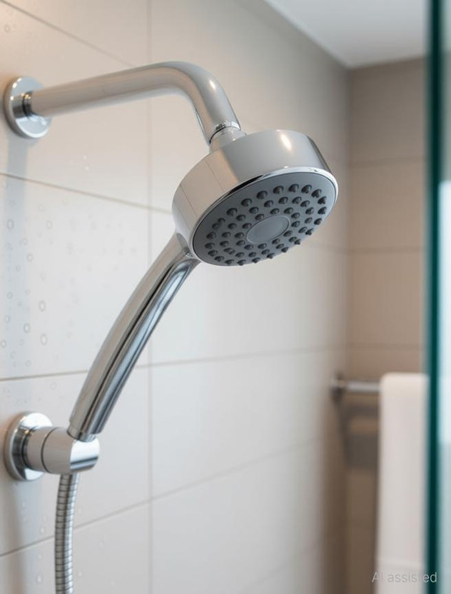 Fixon by InBath 3 Inches Round Overhead Shower For Bathroom Shower Head