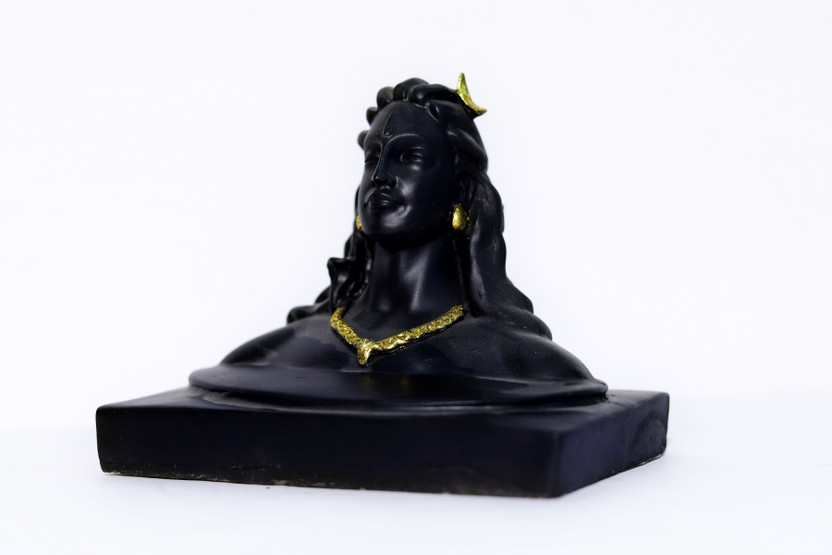 SBBCO Divine Magnet Shiva/Shivling Shiva Idol for Home Temple and Office Decor Decorative Showpiece  -  12.600000000000001 cm(Polyresin, Black)