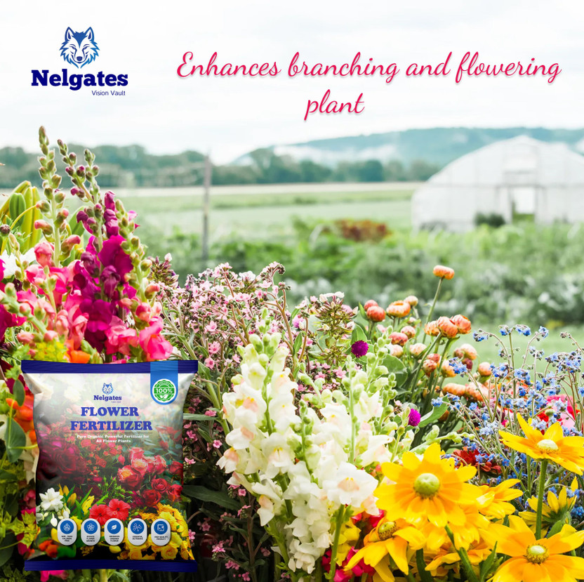 Nelgates Flower Plant Fertilizer for Vibrant and Healthy Blooms Fertilizer(0.5 kg, Powder)