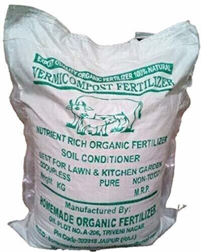 Ecogreen VERMICOMPOST 10KG Potting Mixture, Manure, Soil(10000 g, Granules)