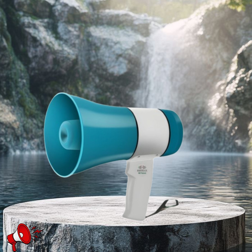 SACRO Handheld Megaphone with Siren, Microphone & Rechargeable for Outdoor EventsA381 Megaphone Portable Megaphone Siren Loudspeaker Function &Long Battery BackupA381 Outdoor PA System(500 W)