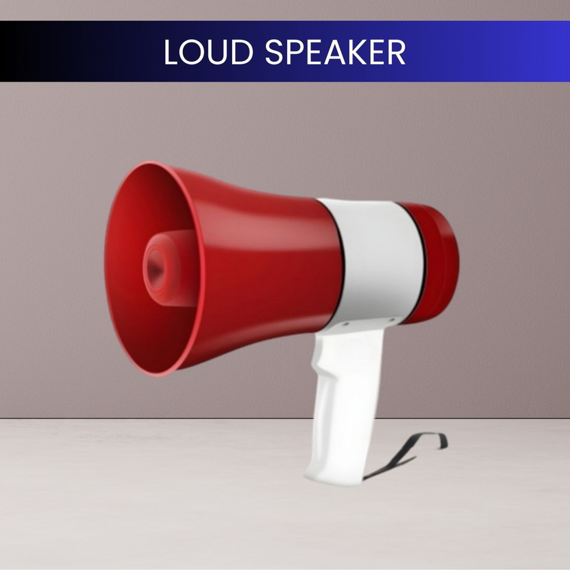 SACRO King Bhopu with High Volume Speaker, Battery Backup and Recording FeatureQ475 Handheld Megaphone and Rechargeable Siren Loudspeaker With USB/Memory CardL418 Outdoor PA System(500 W)