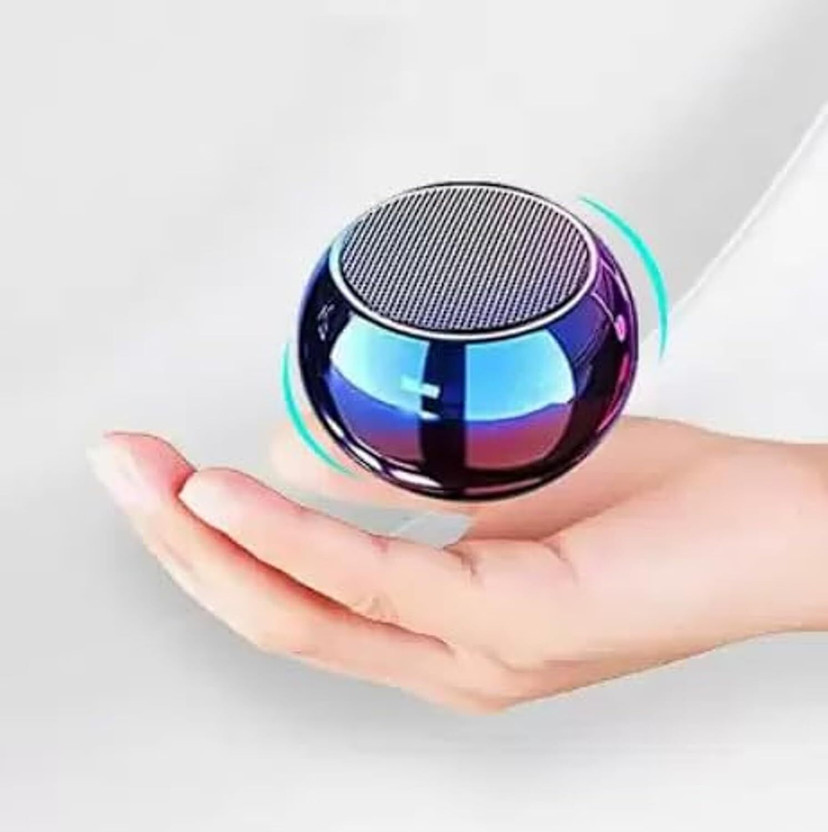 laxmi gold Smart Bluetooth Mini Boost Music Speaker With Metallic Body with Google Assistant Smart Speaker(Metallic Blue)