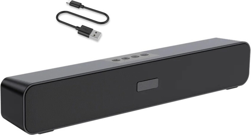 4uonly E91 SPEAKER Wireless Bluetooth Smart Soundbar TV Speaker Home JVC42 56 W Bluetooth Party Speaker(Black, 2.1 Channel)