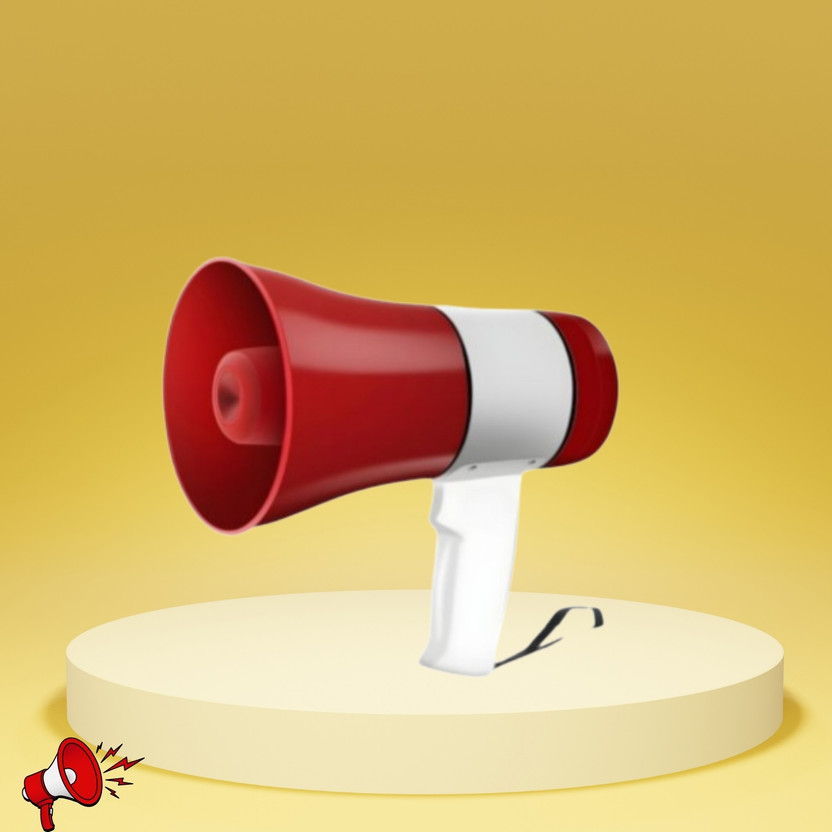 ROAR ROAR Handheld Megaphone with Siren, Microphone & Rechargeable for Outdoor EventsB424 Megaphone Portable Megaphone Siren Loudspeaker Function &Long Battery BackupG424 Outdoor PA System(500 W) - Flipkart Deal