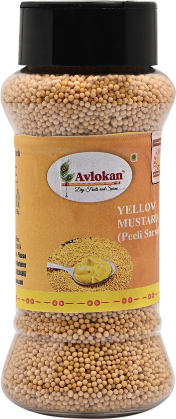Avlokan Natural Fresh Mustard Seeds Peeli Sarso(100 g)