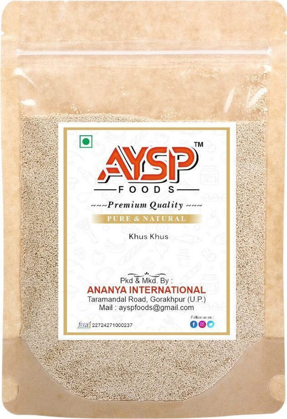 AYSP AYSP Poppy Seeds, Indian Posto Dana, Khus Khus Posto, Whole Khus Khus, 100% Pure(50 g) - Flipkart Deal