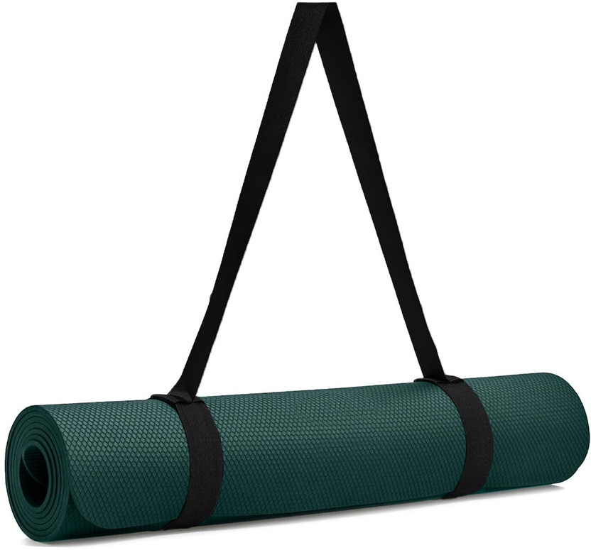 Yogarise Yoga Mat with Shoulder Strap & Bag for Home Gym & Outdoor Green 5.8 mm Yoga Mat