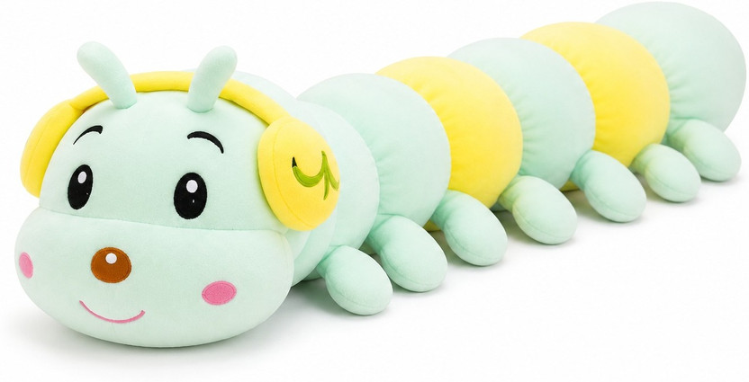 Sanwaliya Sanwaliya Collection Cute Caterpillar Plush Toy for Kids | Soft Stuffed Animal Pillow  - 50 cm(Green) - Flipkart Deal