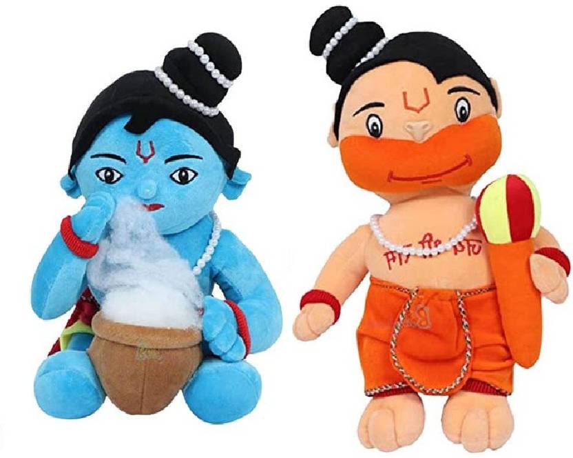 Babyjoys Lord Baal Hanuman, Krishna Hindu Idol Combo Soft Plush Toy Price in India Buy