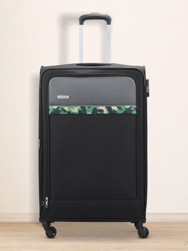ARISTOCRAT Commander 4W Strolly (E) 79 Black Expandable  Check-in Suitcase 4 Wheels - 31 Inch