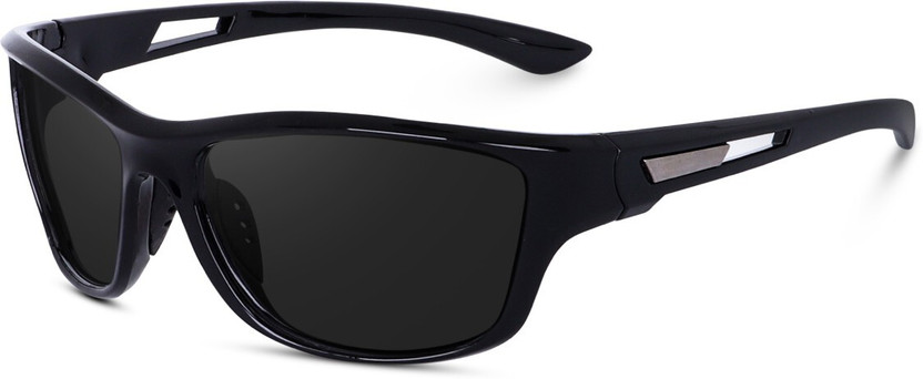 Irayz Sports Sunglasses(For Men & Women, Black)